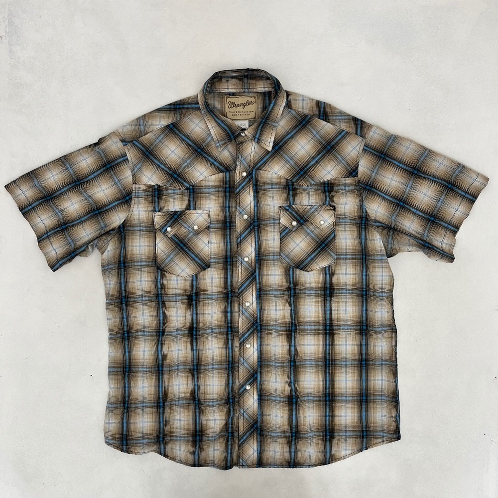 Vintage Wrangler Mens Size XL Snap Shirts Multicolor Western Fashion Plaid